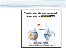 Tablet Screenshot of affordablesignsorlando.com